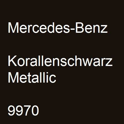 Mercedes-Benz, Korallenschwarz Metallic, 9970.